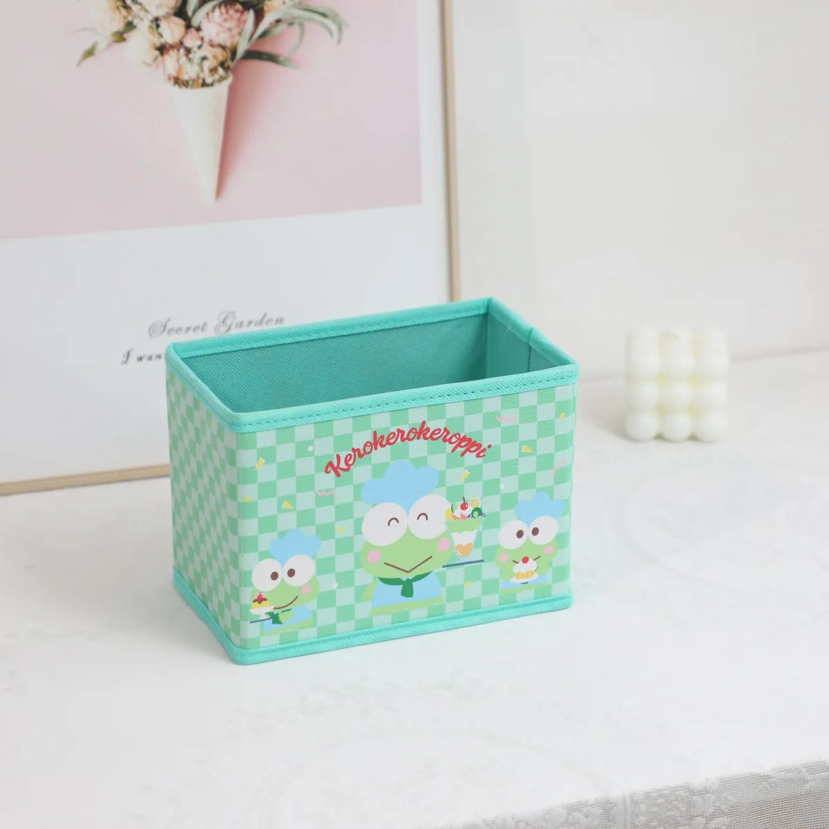 Collapsible Leather Organizer/Storage Bin