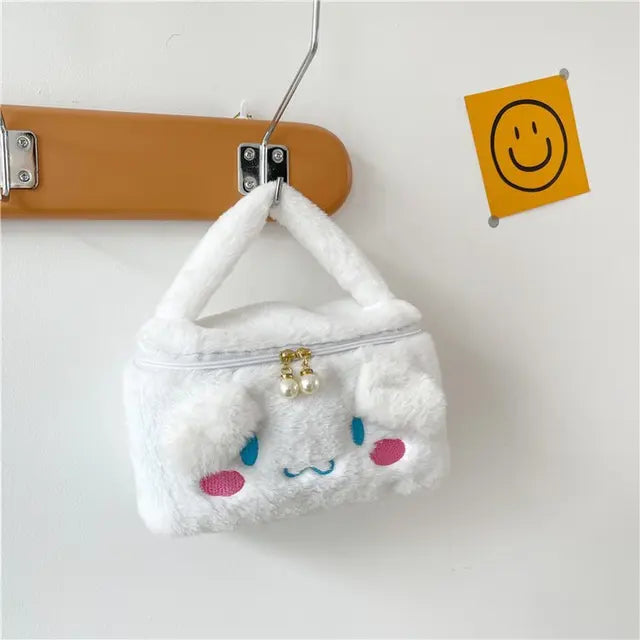 Kawaii Sanrio Plush Cosmetic Hand Bag