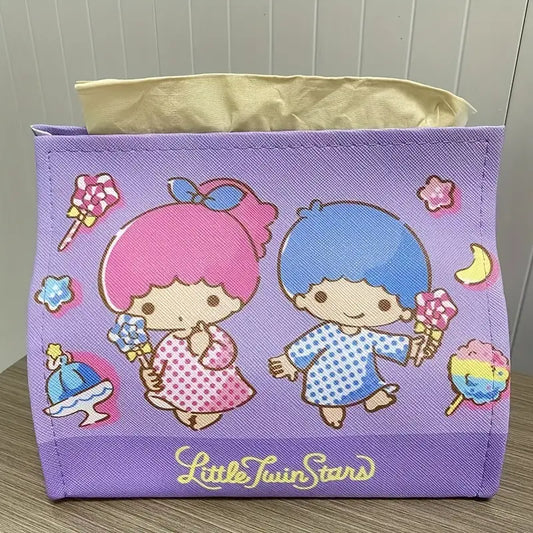 Twin Star Leather Tissue Box Cover/Holder (Waterproof)